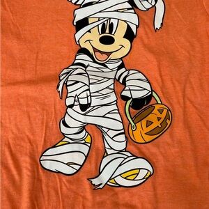 NWOT Mickey Mouse Mummy Costume T-Shirt - Orange and White